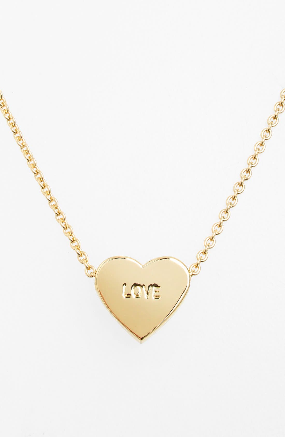 kate spade new york 'dear valentine love' heart pendant necklace