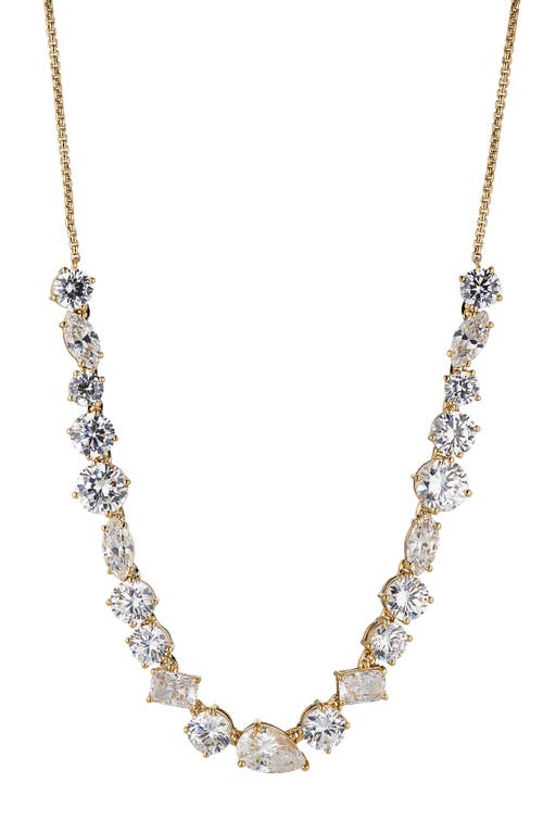 Nadri Large Cubic Zirconia Frontal Necklace in Gold at Nordstrom
