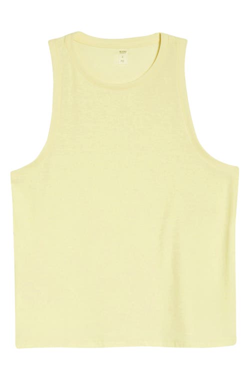 Shop Beyond Yoga Featherweight Rebalance Tank In Powder Lemon Heather