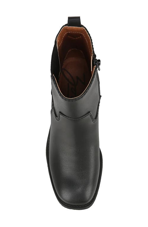 Zodiac Claret Womens Zipper Faux Leather Chelsea Boots In Black
