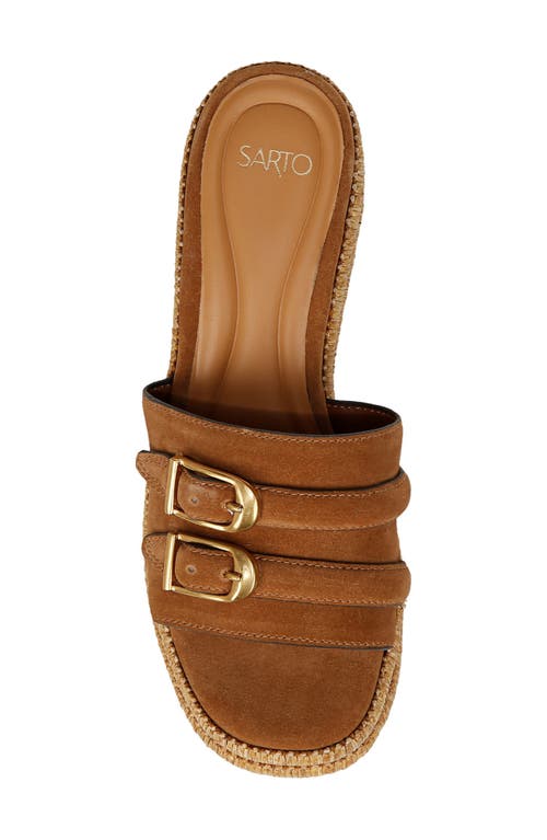 SARTO BY FRANCO SARTO SARTO BY FRANCO SARTO TORINO WEDGE PLATFORM SLIDE SANDAL 
