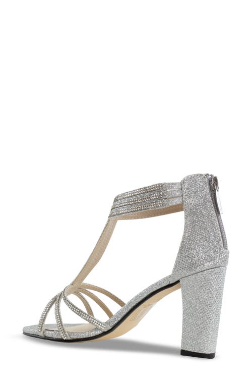 Shop Touch Ups Gabriella Shimmer Rhinestone Sandal In Silver