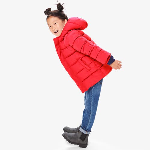 Primary Parka Puffer Coat In Tomato