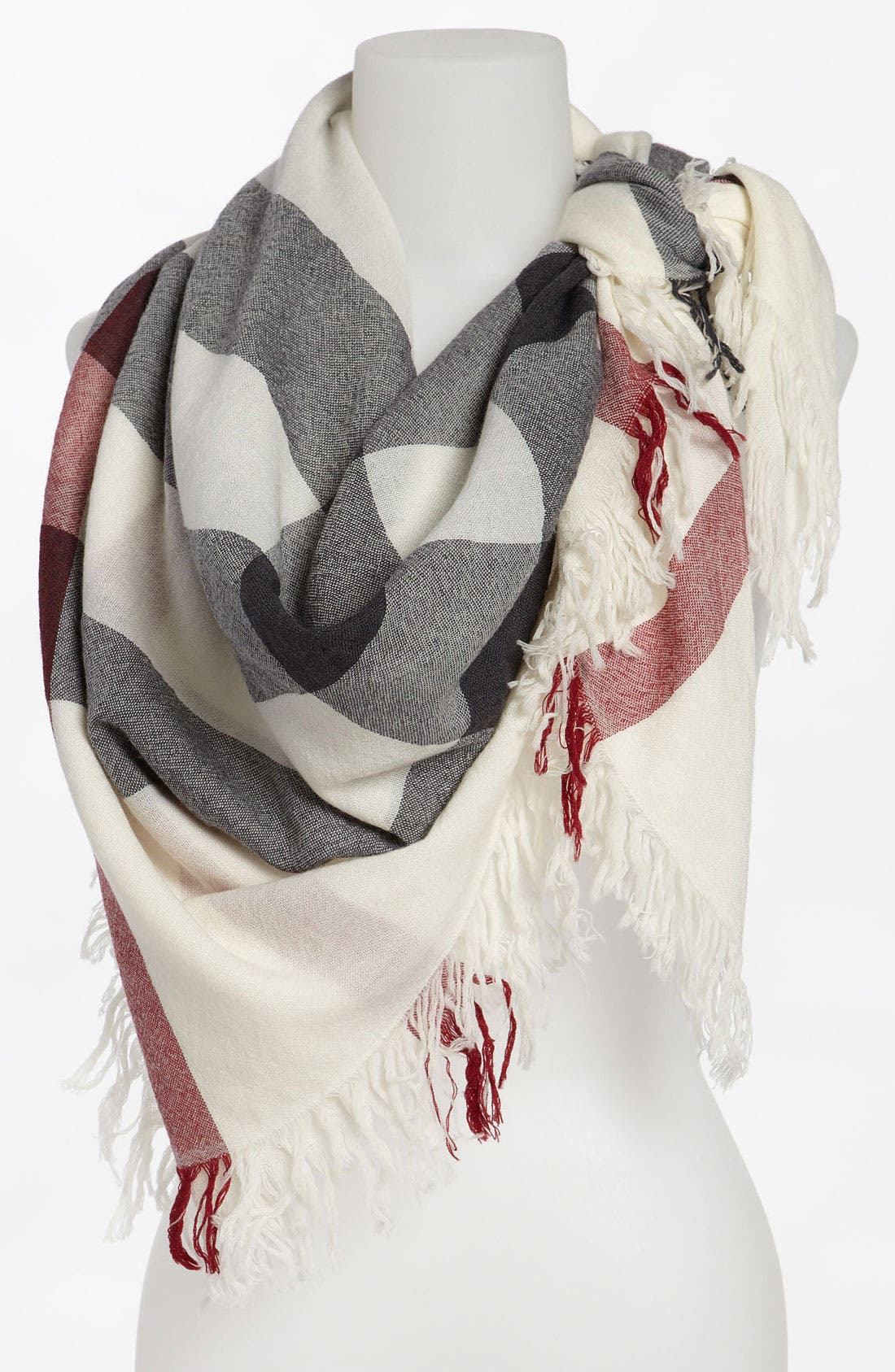 burberry plaid wool scarf