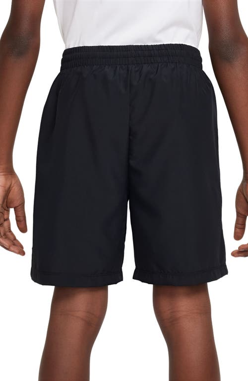 Shop Nike Kids' Dri-fit Multi+ Shorts In Black/white