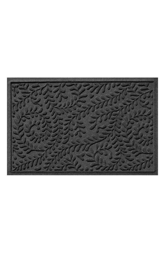 Bungalow Flooring Waterhog Boxwood Floor Mat In Black