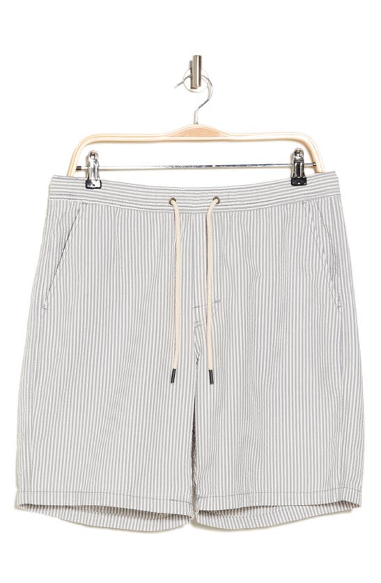 Shop Union Paloma Seersucker Pull-on Shorts In White