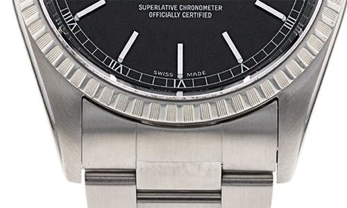 Shop Watchfinder & Co. Rolex  Datejust Automatic Bracelet Watch, 36mm In Black/silver