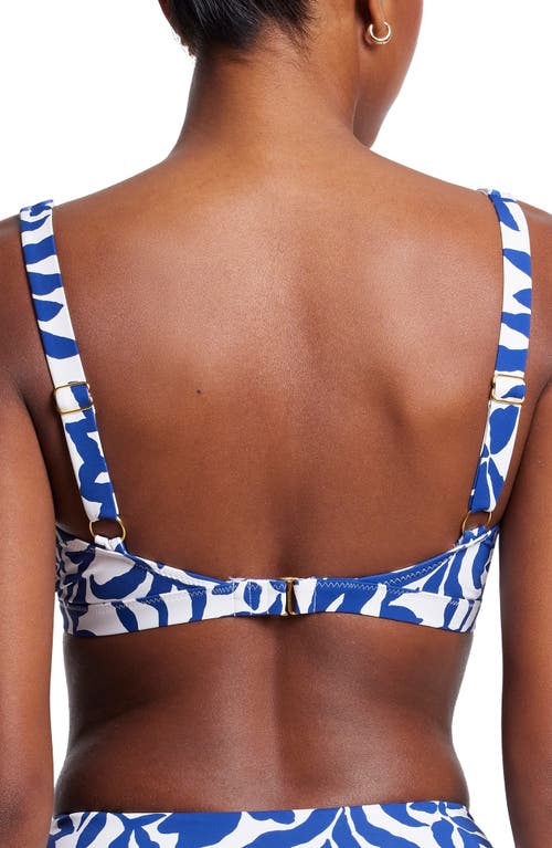 Shop Hanky Panky Wrap Front Bikini Top In Poolside Print
