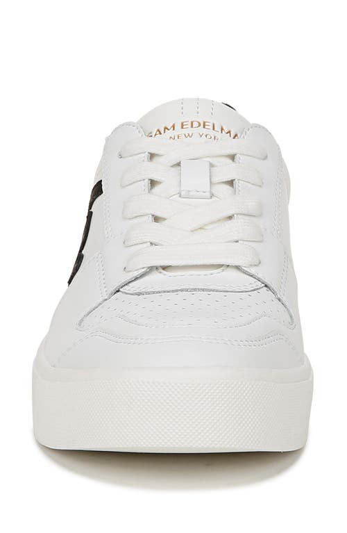 Sam Edelman Ellie Sneaker In White/black