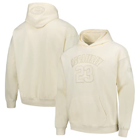 Los Angeles Angels Men's 47 Brand Cooperstown Cream Pullover Jersey Hoodie - Small