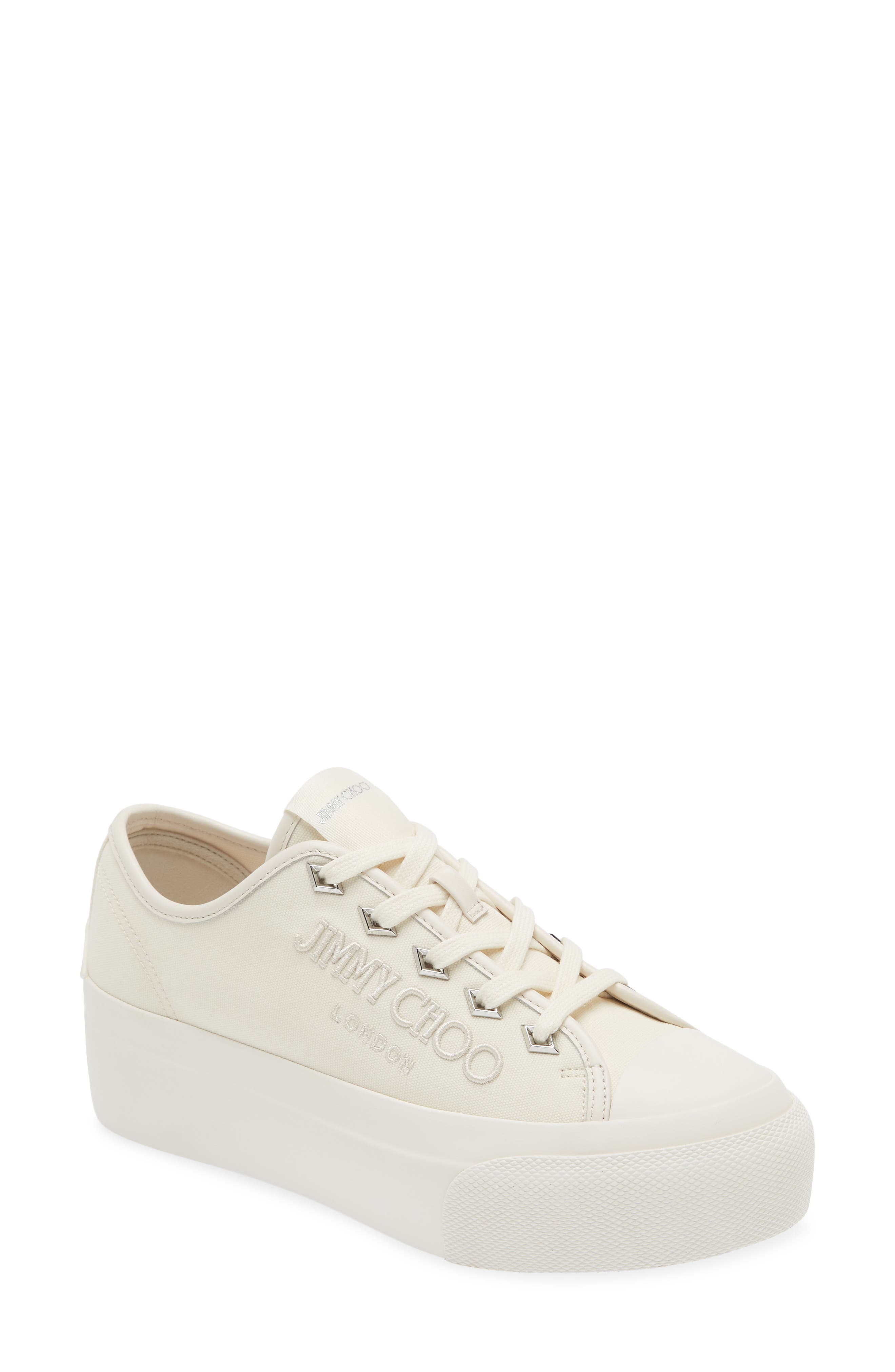 Jimmy Choo Off-White Palma Maxi Sneakers | Smart Closet
