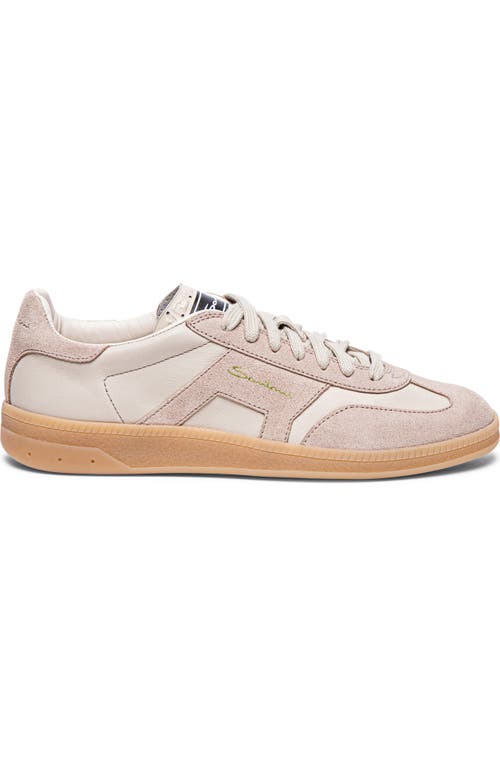 Santoni Women's DBS Oly Sneaker in Beige 