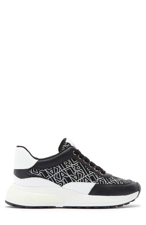 Karl Lagerfeld Women's Dallas Logo Chunky Sneakers In Black/white