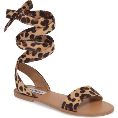 Steve Madden Reputation Lace-Up Sandal, Brown