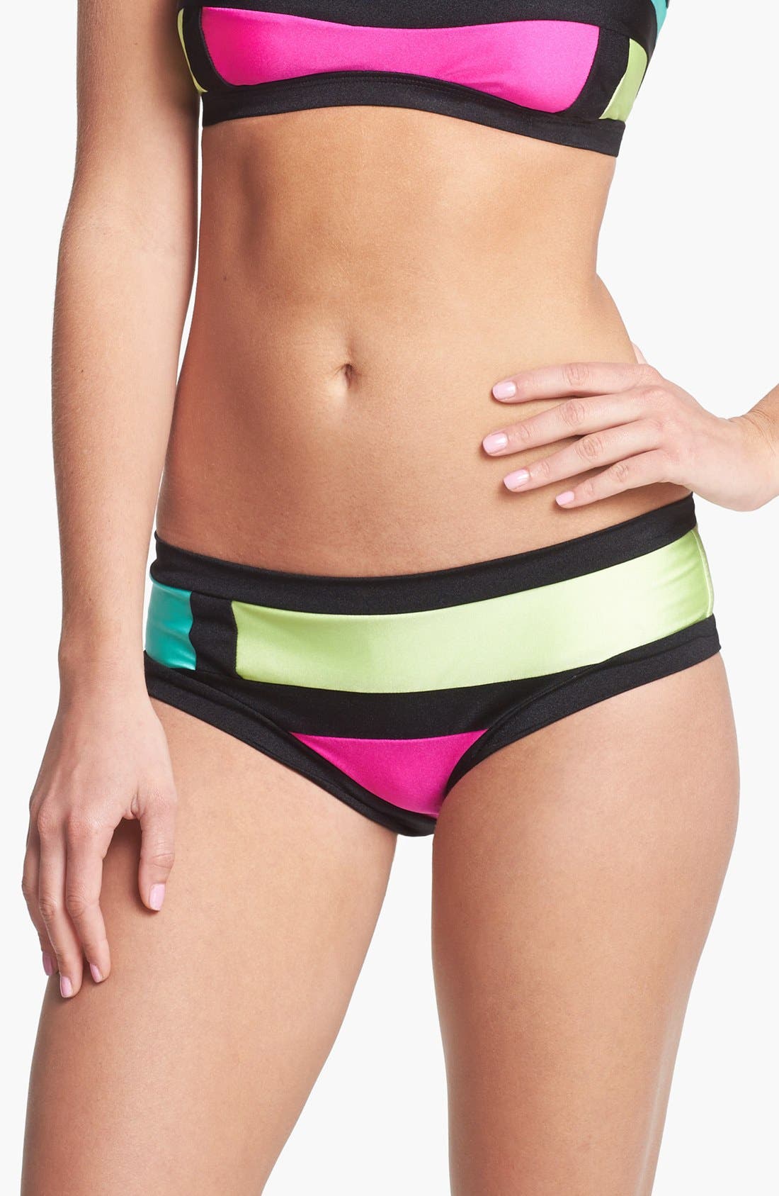 The Bikini Lab 'Party Blocking' Hipster Bikini Bottoms Nordstrom