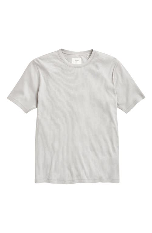 Ribbed Cotton T-Shirt in Silver