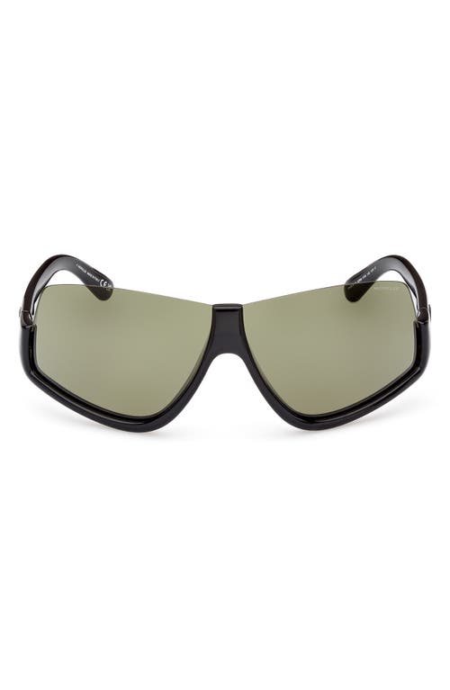 Moncler Vyzer Shield Sunglasses In Gold