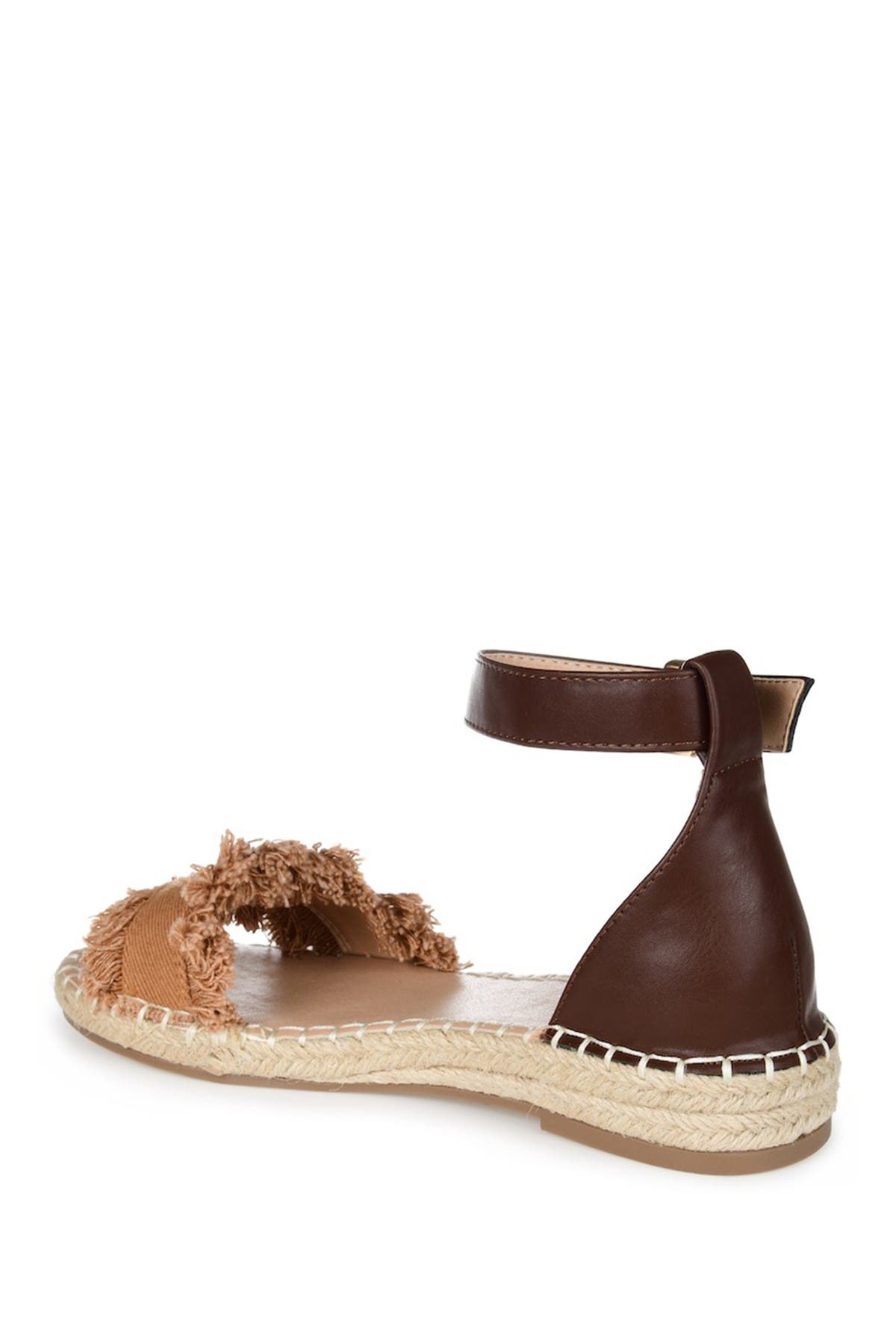Journee Collection Tristeeen Ankle Strap Espadrille Sandal In Medium Brown5
