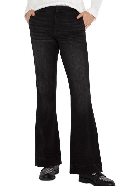 Shop Liverpool Pearl Flare Pull-on Flare Jeans In Lost Creek