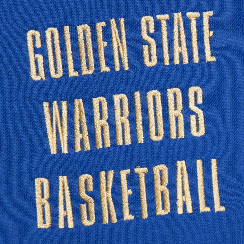 Shop Mitchell & Ness Royal Golden State Warriors  Team Og 2.0 Vintage Logo Fleece Pullover Hoodie