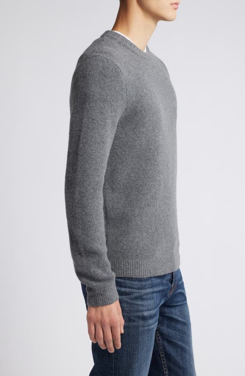 Shop Treasure & Bond Soft Texture Crewneck Sweater In Grey Dark Heather