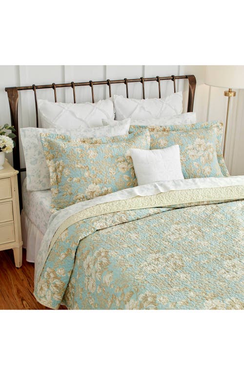 Laura Ashley Brompton Quilt & Sham Set In Serene