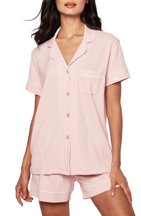Womens/Ladies Button Through 100% Brushed Cotton Pyjamas PJs Size 8-22