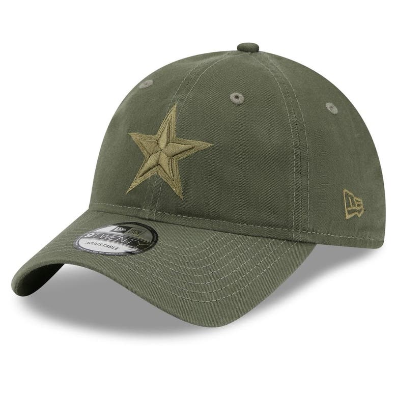 New Era Olive Dallas Cowboys Core Classic 2.0 Tonal 9twenty Adjustable Hat