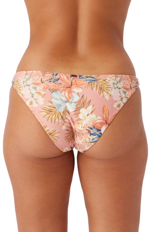 Shop O'neill Punta Tropical Rockley Bikini Bottoms In Canyon Clay