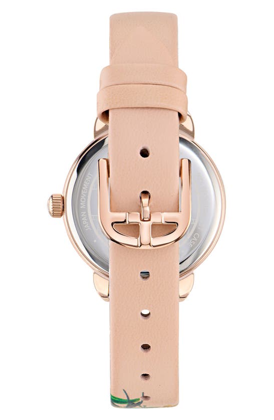 Shop Ted Baker London Floral Watch, 14mm In Pink