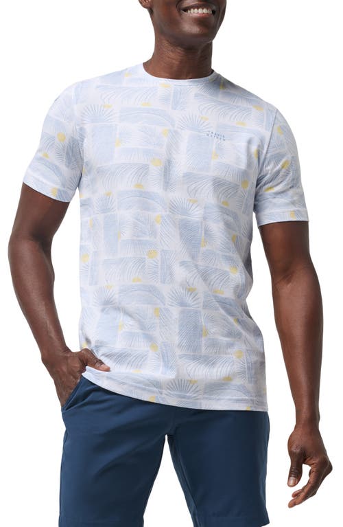 Shop Travismathew Cancel All Calls Palm Print T-shirt In White