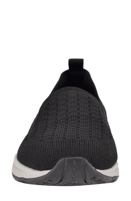 Shop Easy Spirit Eco Tech 2 Slip-on Sneaker In Black/black Fabric