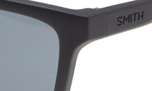 Smith Shoutout Core 57mm Polarized Sunglasses In Matte Black/polar Gray Green