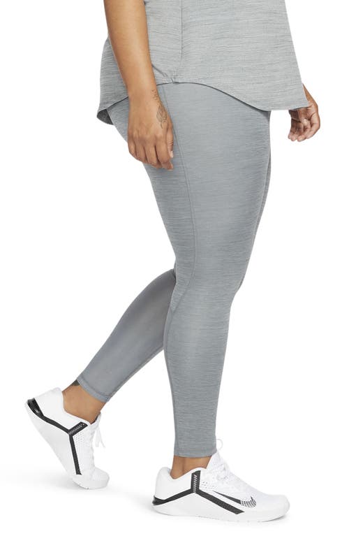 Nike Women's Pro 365 Leggings (plus Size) In Smoke Grey/heather
