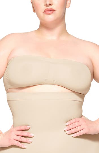 SKIMS NWT Clay Nude Size L Sheer Sculpt Bandeau Bralette Shapewear  Convertible Size L - $23 New With Tags - From Cassandra