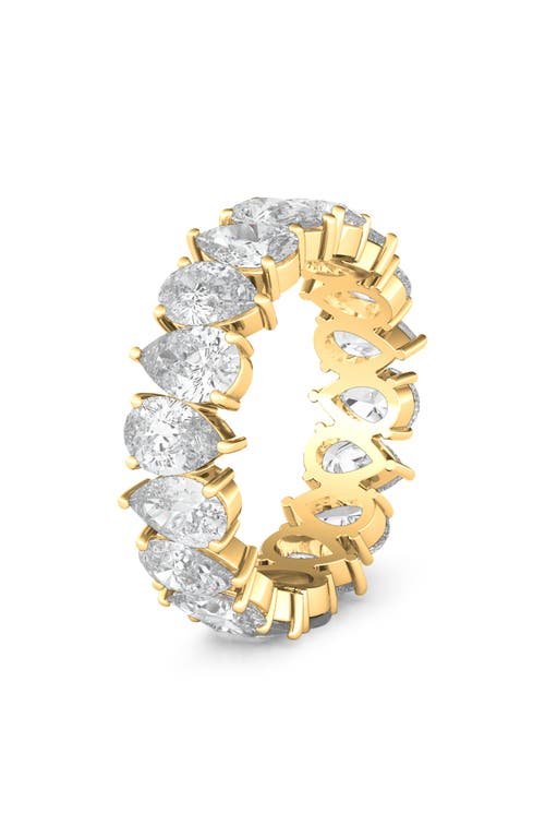 HAUTECARAT HAUTECARAT ALTERNATING PEAR LAB CREATED DIAMOND ETERNITY RING 