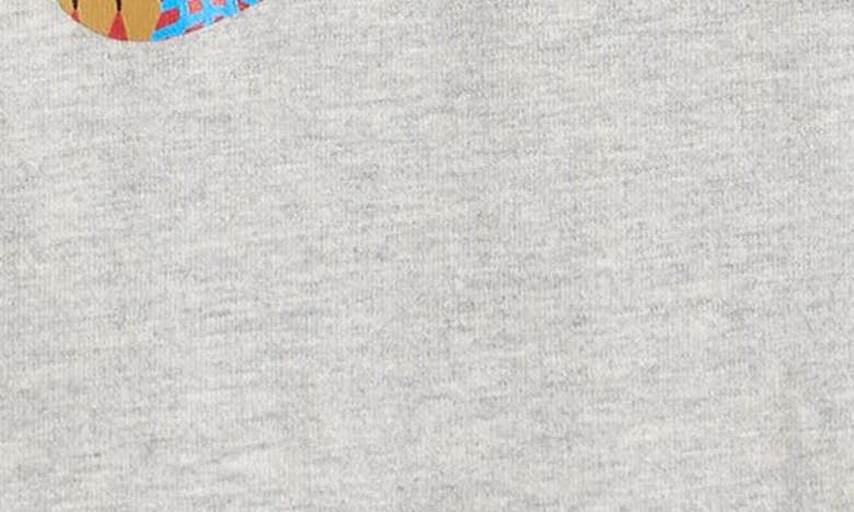 Shop Icecream Kids' Flag Cotton Graphic T-shirt In Heather Grey