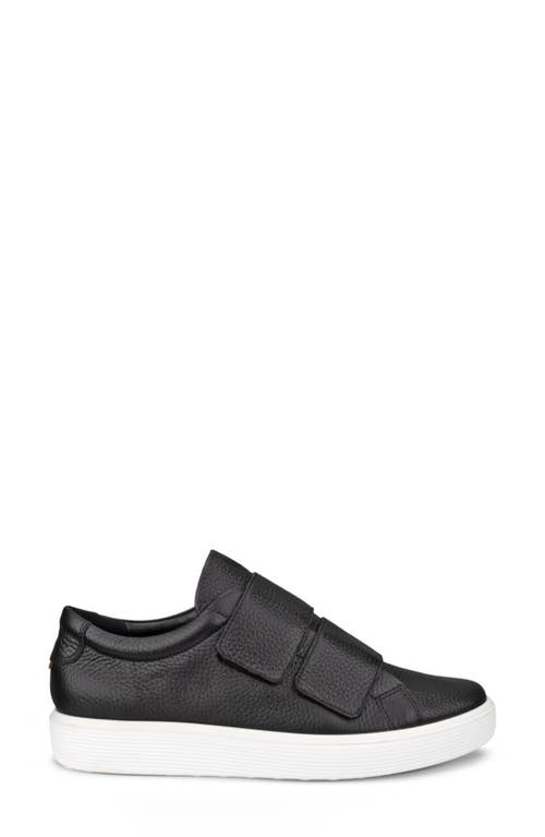 Shop Ecco Soft 60 Two-strap Sneaker In Black