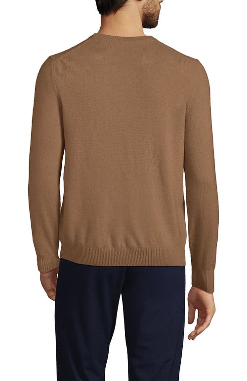 Shop Lands' End Fine Gauge Cashmere Sweater In Classic Camel