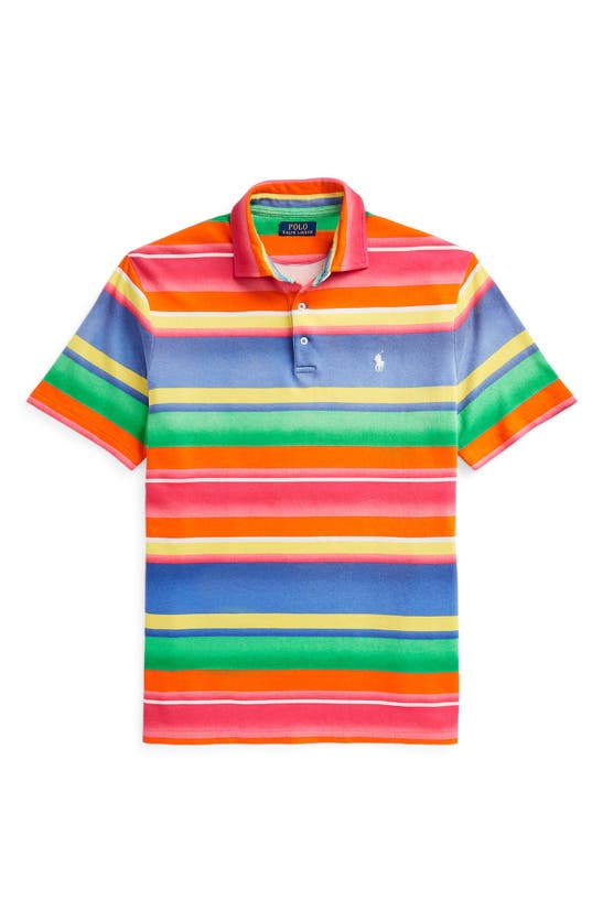 Shop Polo Ralph Lauren Stripe French Terry Polo In Marais Stripe