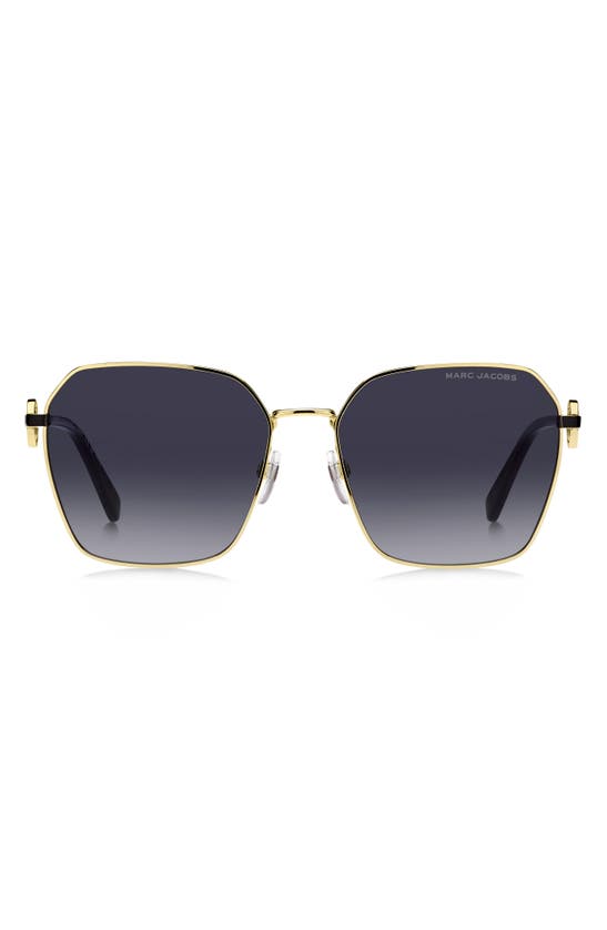 Marc Jacobs 58mm Gradient Square Sunglasses In Blue
