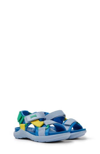 Shop Camper Wous Slingback Sandal In Blue/blue Multi