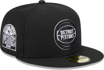 New Era Detroit Pistons Grey Fitted 59FIFTY Hat / 7 3/4