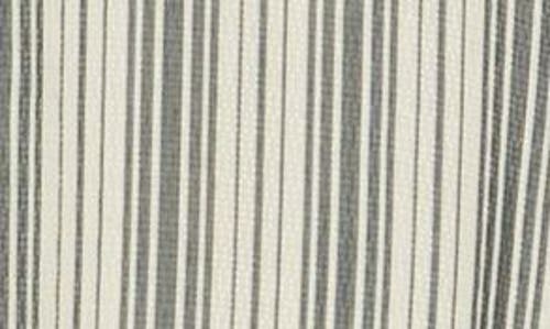 Shop Max Studio Stripe Long Sleeve Collared Blouse In Indigo/white Mlt Strp