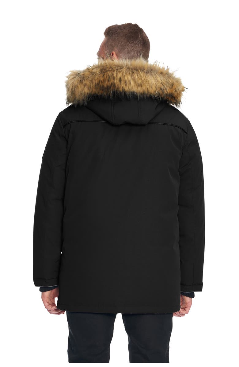 Alpine North FRASER - Vegan Down Winter Parka with Removable Faux Fur, Alternate, color, Black