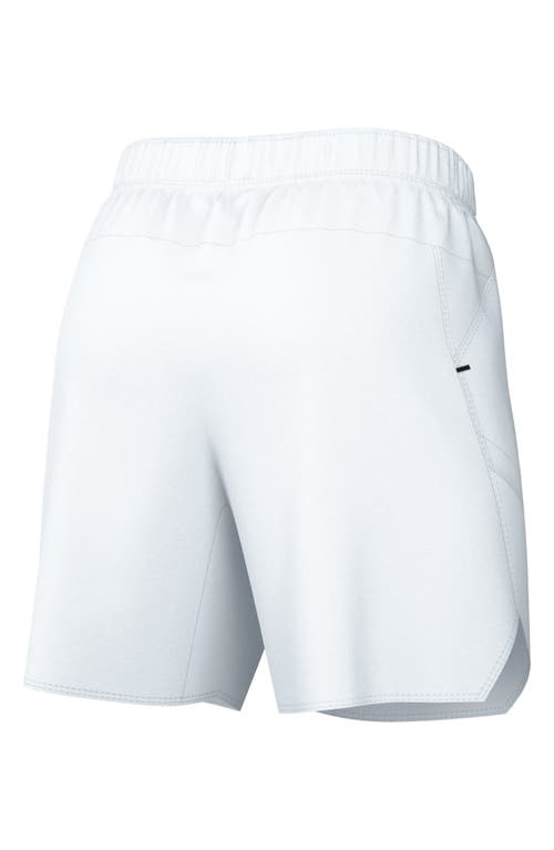 Shop Nike Court Dri-fit Advantage 7" Tennis Shorts In White/black