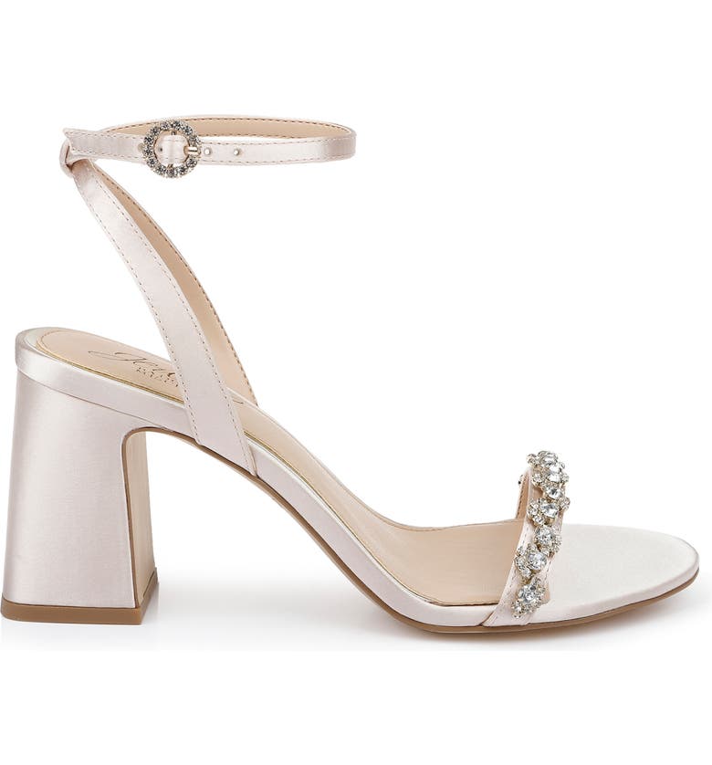 Jewel Badgley Mischka Alyna Metallic Ankle Strap Sandal | Nordstrom