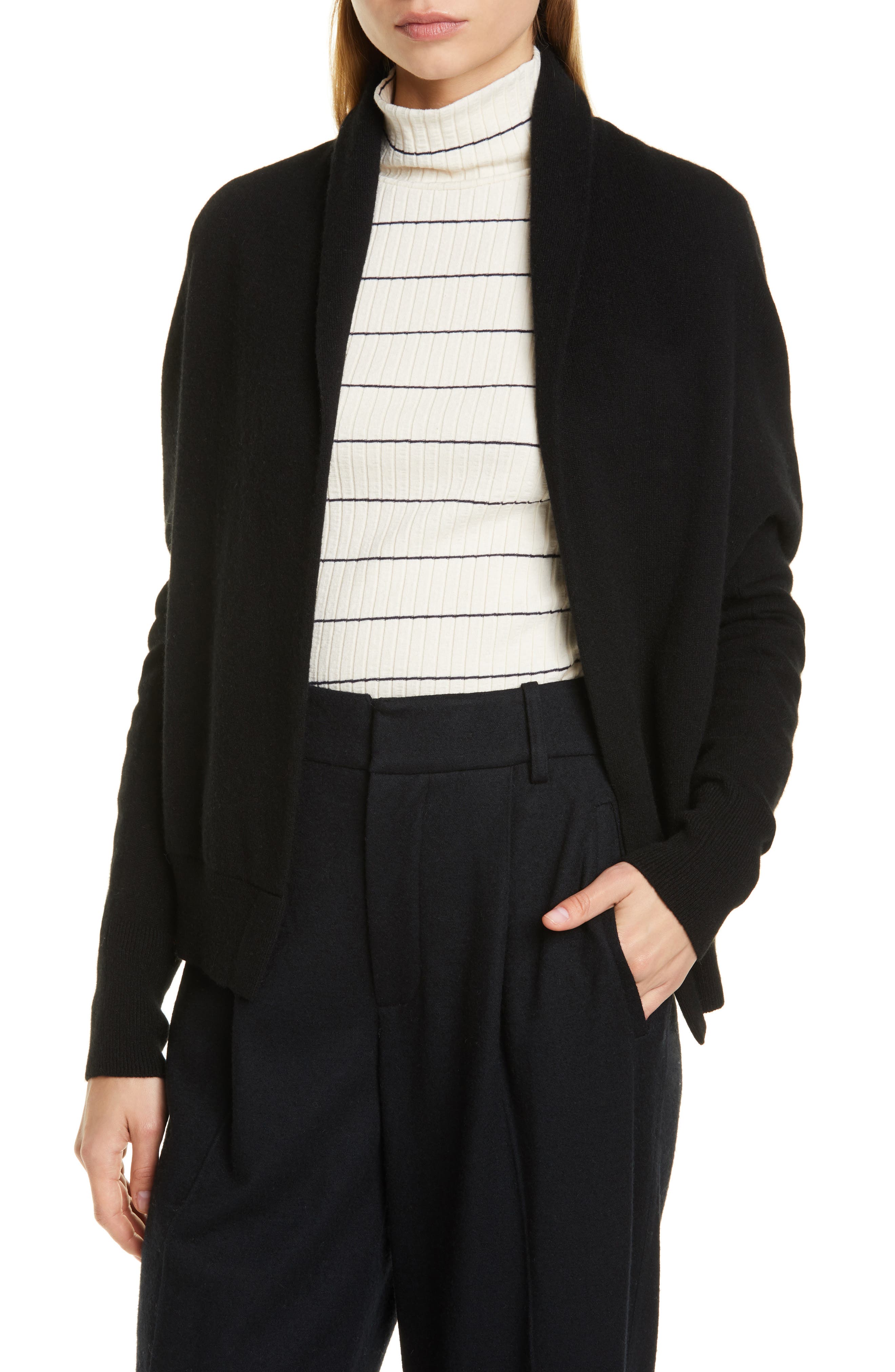 vince shawl collar cardigan