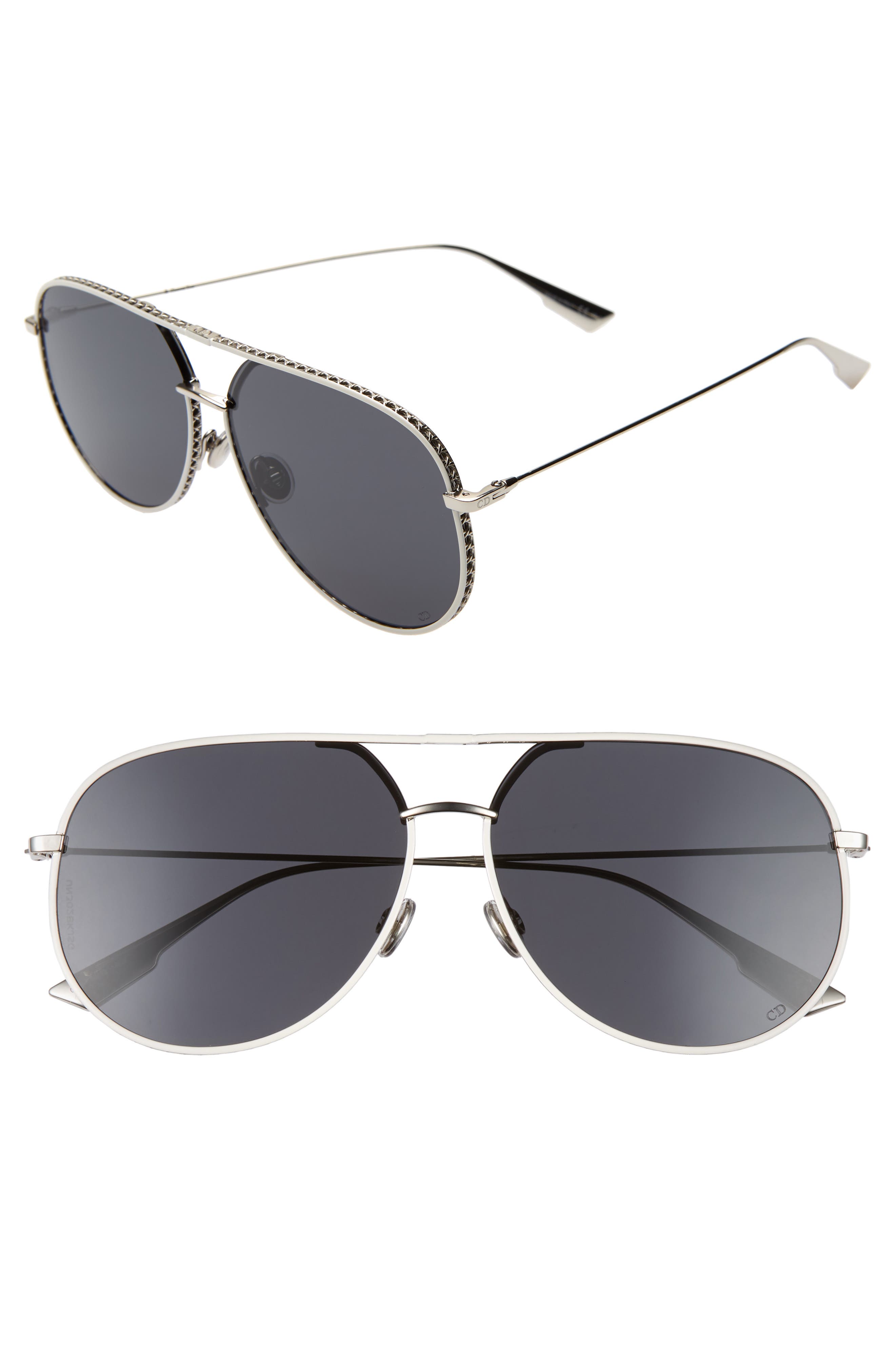 Dior 60mm Aviator Sunglasses